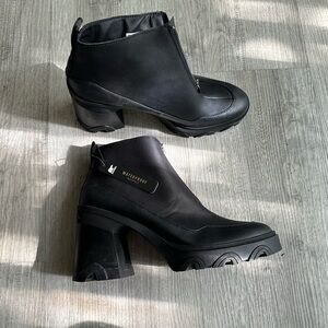Black Waterproof Ankle Boots